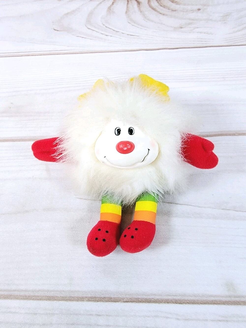 Mattel Rainbow Brite Twink Sprite 1983 Vintage Plush Stuffed Animal White READ